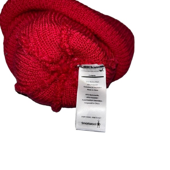 Kids Smartwool stripe Pom beanie hat girls winter - Picture 3 of 3